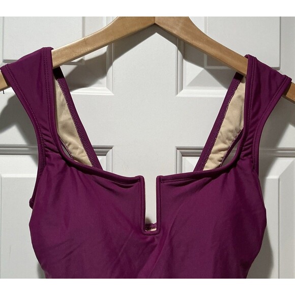 NEW One Piece Swimsuit Lined Full Coverage Padded Shade & Shore Size Small 4-6 - Picture 2 of 6